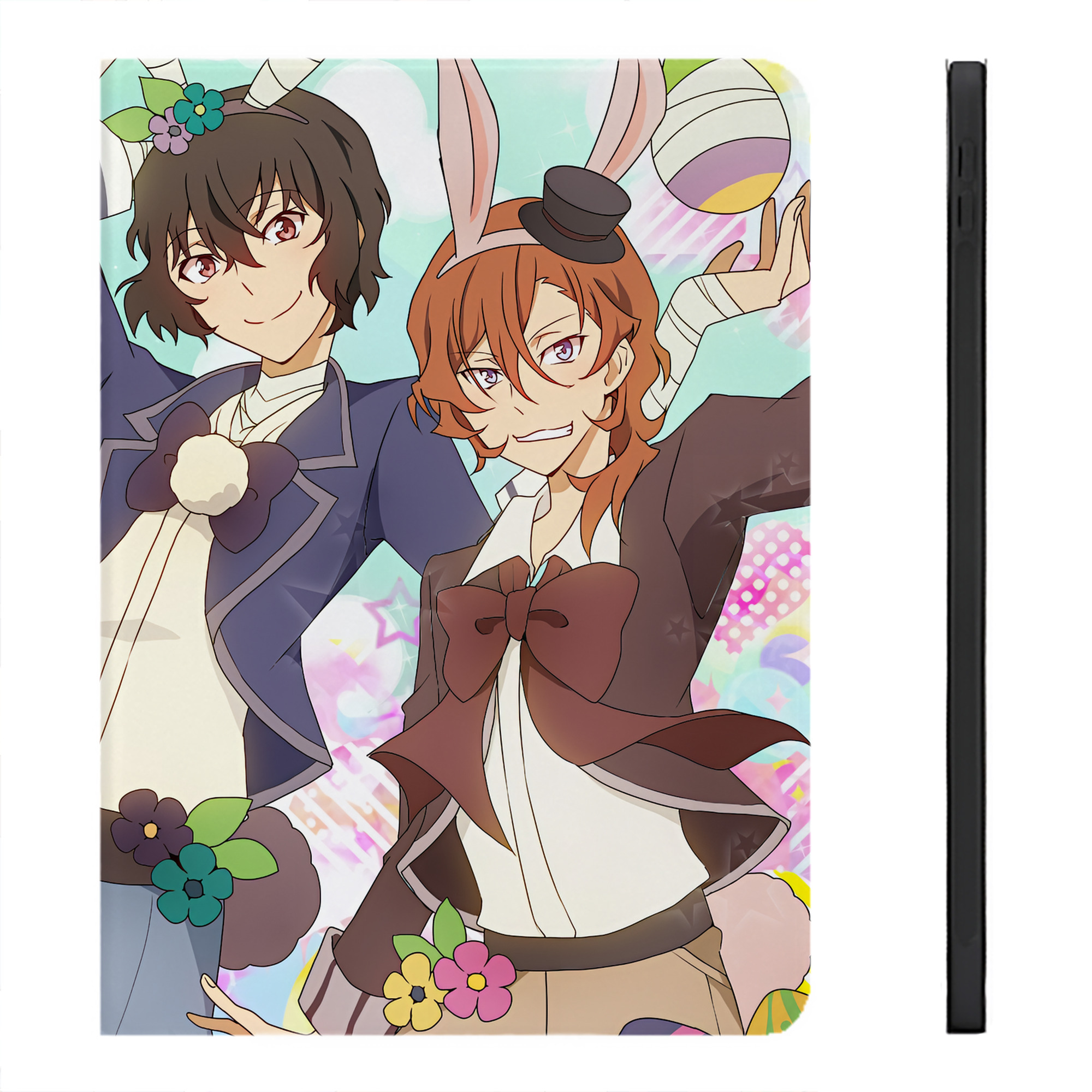 （画像用） 文豪ストレイドッグス Bungo Stray Dogs IPadケース ペンホルダー付き ブックスタイルデザイン